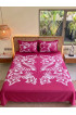 Hand Painted Rayon Bedsheet Set King Size Hand Painted Rayon Bedsheet Set King Size